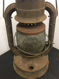 Vintage Dietz oil Railroad Lantern D-Lite NY USA Mining Antique Original Glass