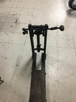 Vintage Antique Turn Century Large hand crank Drill Press Steel wood base mancav