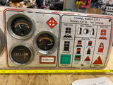 Vtg Chris Craft Scorpion Gauges Oil pressure amp Temp Tach volt Dash Assy Lot