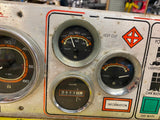 Vtg Chris Craft Scorpion Gauges Oil pressure amp Temp Tach volt Dash Assy Lot