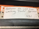 VIN NATIONAN A-5 Cast Iron Tractor WALKING LAWN SPRINKLER Copper original travel