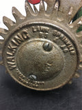 VIN NATIONAN A-5 Cast Iron Tractor WALKING LAWN SPRINKLER Copper original travel