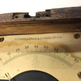 VTG Brown Wooden Hartmann & Braun A-G Frankfurt a/M # 390775 Meter Tools mancave