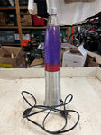 vtg 2003 Pliable Art Lamp 33M Silver Bullet red purple Lava lamp Model 101L