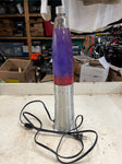 vtg 2003 Pliable Art Lamp 33M Silver Bullet red purple Lava lamp Model 101L