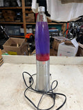 vtg 2003 Pliable Art Lamp 33M Silver Bullet red purple Lava lamp Model 101L
