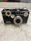 vtg Argus C3 f/3.5 50mm camera coated cinter leather case photography