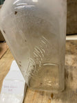 vtg Glass Bottle Whiskey Gibsons 8 Pour Frosted gibleys Liquor Antique Embossed