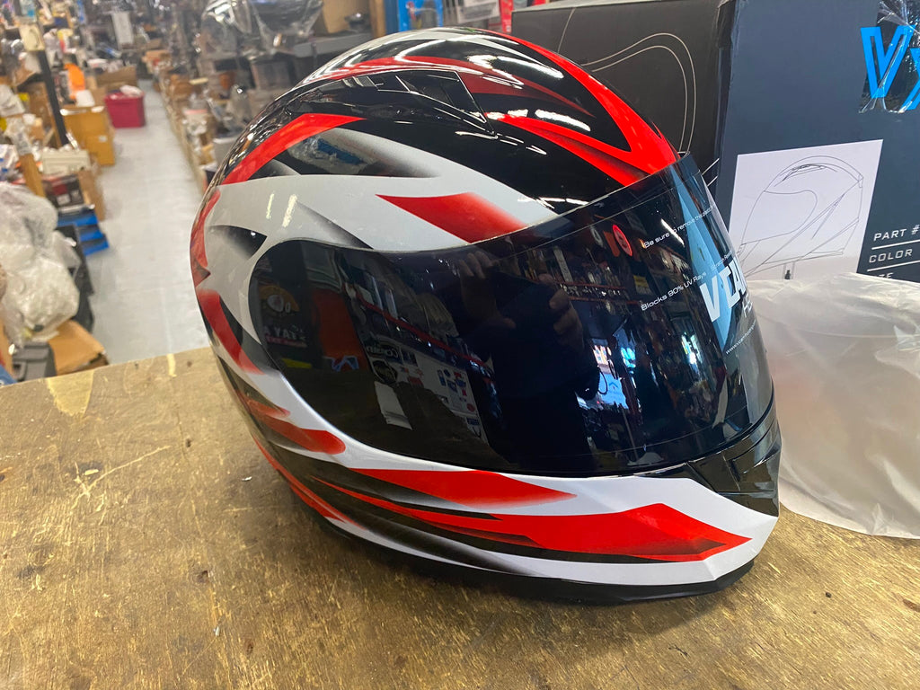 bike helmets with tints VCAN VX Motorcycle Full Face Motorcycle Street Bike Helmet w/Tinted Le – cyclewarehouse.online