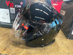vcan v8805 Scooter Helmet 1/2 Open face Gloss black Small