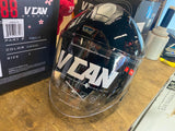 vcan v8805 Scooter Helmet 1/2 Open face Gloss black Small