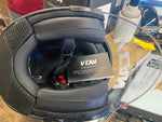 vcan v8805 Scooter Helmet 1/2 Open face Gloss black Small