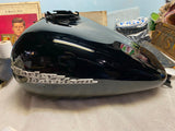 2008 Harley Street Road Glide Gas Tank Black Emblems OEM Bagger 6 gal FLHX Nice!