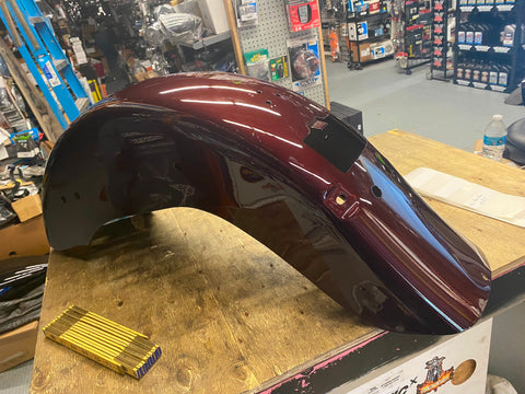 Rear Fender Burgandy maroon Harley FLH Touring Road King Classic Ultra Gl 2009^