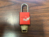 Vintage American Lock Series 1105 Red Padlock With Original Key