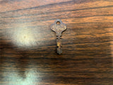 Vtg antique Brass and Iron Record Padlock Lock with original key tested works