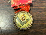 Vtg antique 1908 Venango County PA Masonic Outing First Lady Ribbon