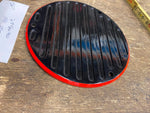 OEM Derby Cover FXDB Sturgis 1991 Black orange stripe 25420-90 dyna Harley Orig!