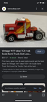 1970's TCR Semi Truck Ideal 1:64 Slot Car Rig T-15 Vtg Orig Box Tractor Trailer!