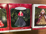 Vtg Lot of 3 Hallmark Keepsake Ornaments Holiday Barbie Collector's series