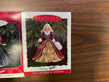Vtg Lot of 3 Hallmark Keepsake Ornaments Holiday Barbie Collector's series