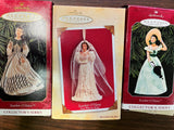 Vtg Lot of 4 Hallmark Keepsake Ornaments Scarlet O'Hara Collector's Series