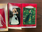 Vtg Lot of 4 Hallmark Keepsake Ornaments Scarlet O'Hara Collector's Series