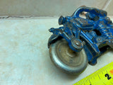 1930's Hubley Motorcycle Cast Iron Toy Vtg Champion Cop Bike Orig Indian Harley