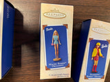 Vtg Lot of 3 Hallmark Keepsake Ornaments Barbie Fashion Collector's Series