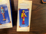 Vtg Lot of 3 Hallmark Keepsake Ornaments Barbie Fashion Collector's Series