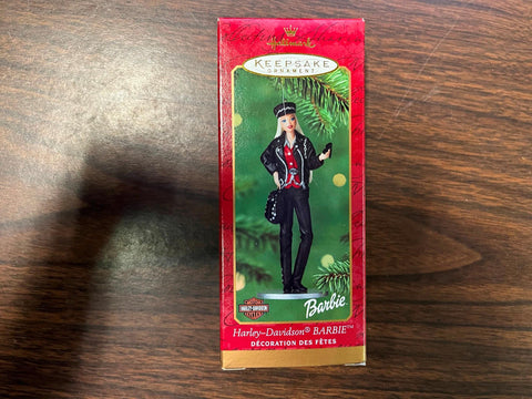 2000 Harley Davidson Hallmark Keepsake Barbie Doll Christmas Ornament