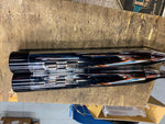 4" Chrome Black Tip Slip on Mufflers Harley Touring FLH Bagger Glide Road King