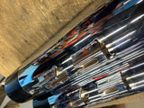 4" Chrome Black Tip Slip on Mufflers Harley Touring FLH Bagger Glide Road King