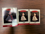VTG Lot of 3 Hallmark Keepsake Ornaments Holiday Barbie Collector's Series Dolls