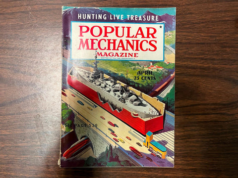 VTG April 1939 Popular Mechanics Magazine Hunting Living Treasures Advertising