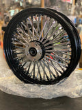 Black 16X3.5 Fat King Spoke Rear Wheel Rim Softail Bagger Touring Harley Heritag