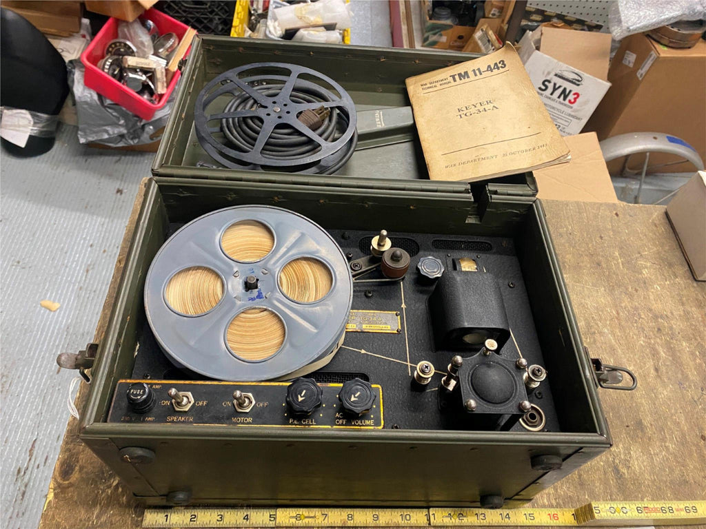 Military Data Tape Machine TM11-443 KEYER Tape Recorder code Machine WW2 Military Jeep Tank Truck ...
