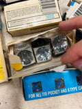 vtg lot of 6 boxes of different camera flash cube bulbs Sylvania general electr