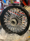 Black 16X3.5 Fat King Spoke Rear Wheel Rim Softail Bagger Touring Harley Heritag