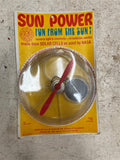vtg 1970s sun power Fun from the sun solar propeller kids toy No. 101