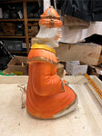 vtg 25" Three Wiseman King Wiseman orange nativity blow mold Xmas decoration