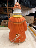 vtg 25" Three Wiseman King Wiseman orange nativity blow mold Xmas decoration