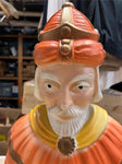 vtg 25" Three Wiseman King Wiseman orange nativity blow mold Xmas decoration