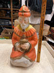 vtg 25" Three Wiseman King Wiseman orange nativity blow mold Xmas decoration