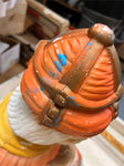 vtg 25" Three Wiseman King Wiseman orange nativity blow mold Xmas decoration