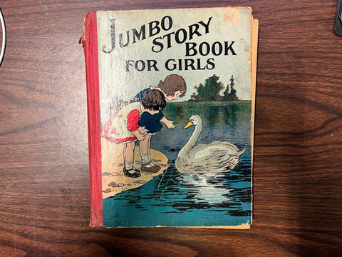 VTG Antique 1924 Children's Jumbo Story Book for Girls, M.A. Donohue & Company