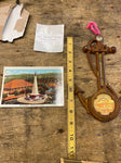Vtg Kennywood Park Thermometer Post Card 1920's the Rockets ride Souvineer Pgh!