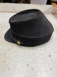 vtg Civil War Reenactment Replica Union blue military hat cap musket pin