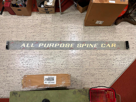 VTG antique Johnstown Pullman Standard 105" Train Car Sticker "Spine Car"