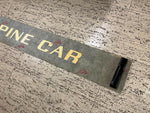 VTG antique Johnstown Pullman Standard 105" Train Car Sticker "Spine Car"